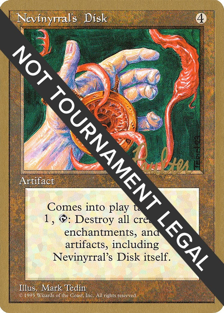 Image for Nevinyrral's Disk - 1996 Preston Poulter (4ED) (World Championship Decks) - Magic: The Gathering