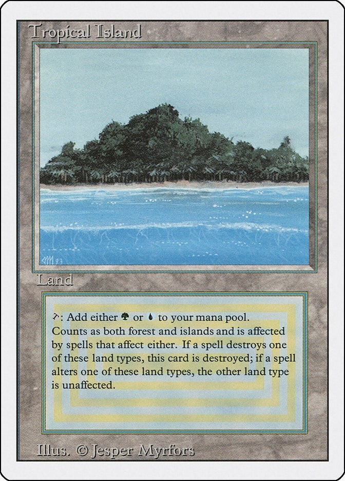 Image for Tropical Island (Revised Edition) - Magic: The Gathering