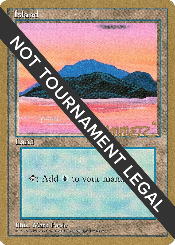 Image for Island (C) - 1996 Shawn "Hammer" Regnier (4ED) (World Championship Decks) - Magic: The Gathering