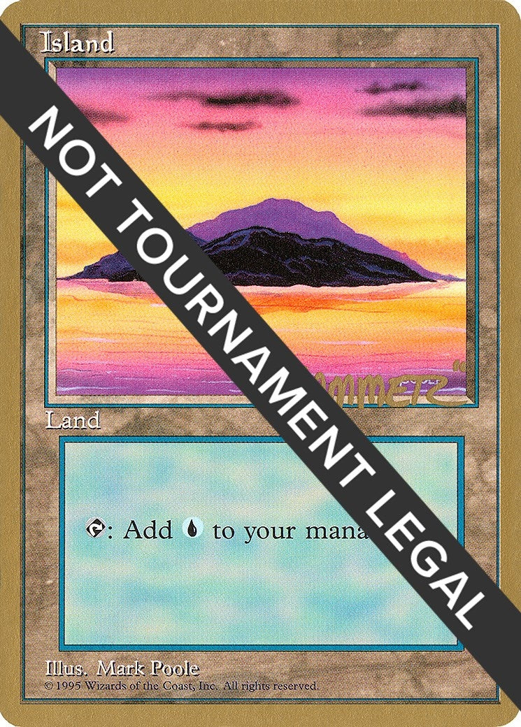 Image for Island (A) - 1996 Shawn "Hammer" Regnier (4ED) (World Championship Decks) - Magic: The Gathering
