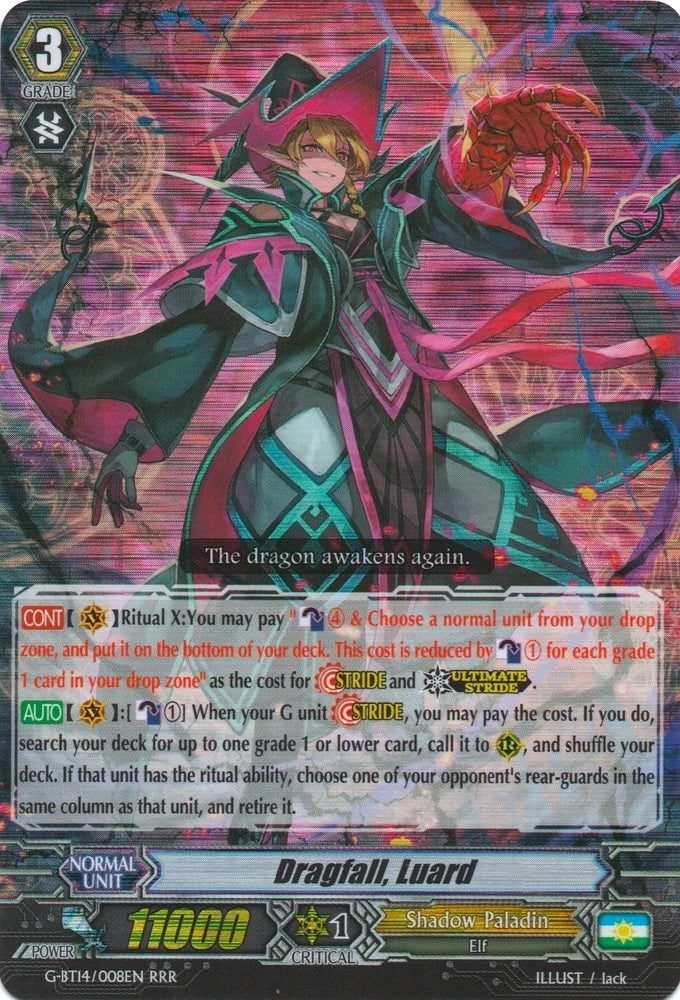 Image for Dragfall, Luard (G-BT14: Divine Dragon Apocrypha) (G-BT14/008EN) - Cardfight Vanguard
