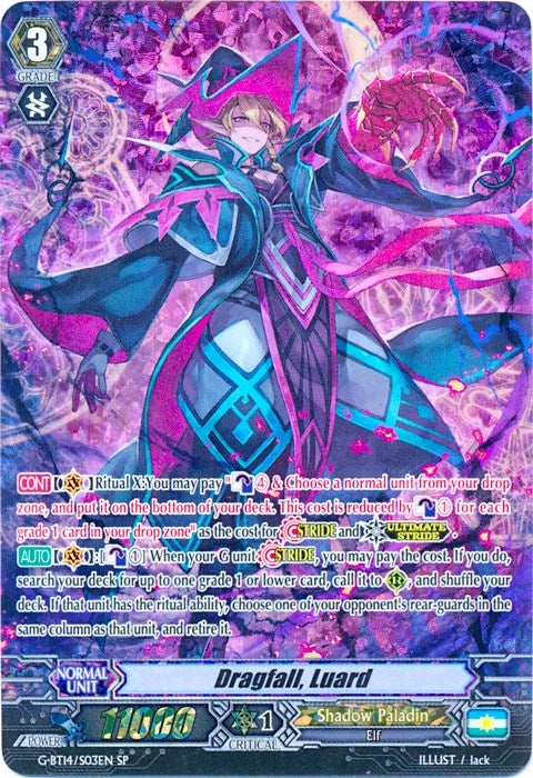Image for Dragfall, Luard (SP) (G-BT14: Divine Dragon Apocrypha) (G-BT14/S03EN) - Cardfight Vanguard