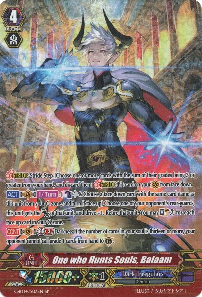 Image for One who Hunts Souls, Balaam (SP) (G-BT14: Divine Dragon Apocrypha) (G-BT14/S07EN) - Cardfight Vanguard