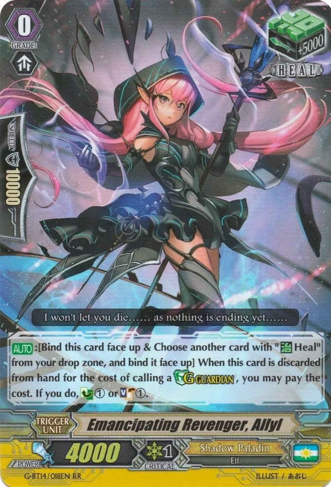 Image for Emancipating Revenger, Allyl (G-BT14: Divine Dragon Apocrypha) (G-BT14/018EN) - Cardfight Vanguard