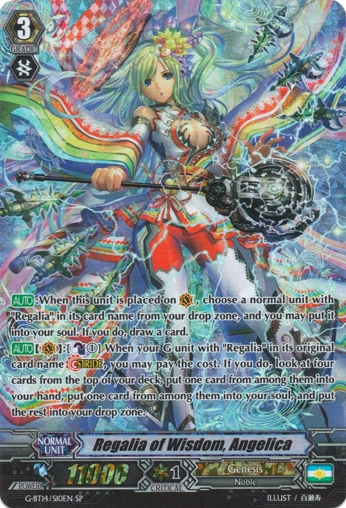 Image for Regalia of Wisdom, Angelica (SP) (G-BT14: Divine Dragon Apocrypha) (G-BT14/S10EN) - Cardfight Vanguard
