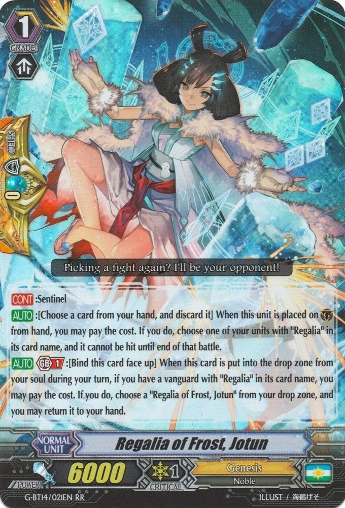 Image for Regalia of Frost, Jotun (G-BT14: Divine Dragon Apocrypha) (G-BT14/021EN) - Cardfight Vanguard