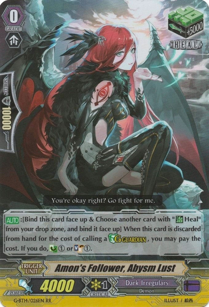 Image for Amon's Follower, Abysm Lust (G-BT14: Divine Dragon Apocrypha) (G-BT14/026EN) - Cardfight Vanguard
