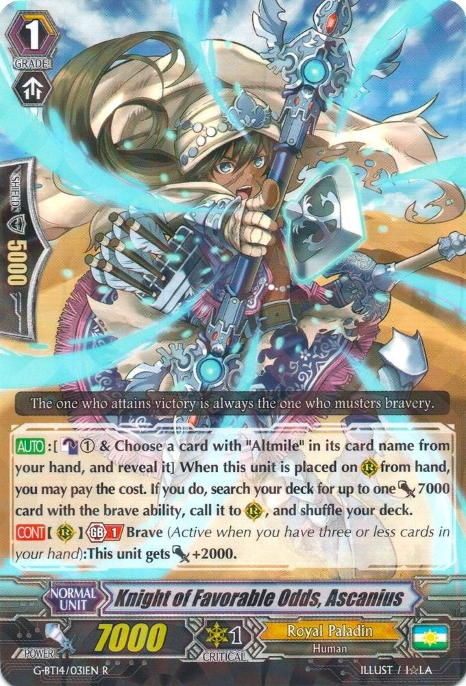 Image for Knight of Favorable Odds, Ascanius (G-BT14: Divine Dragon Apocrypha) (G-BT14/031EN) - Cardfight Vanguard