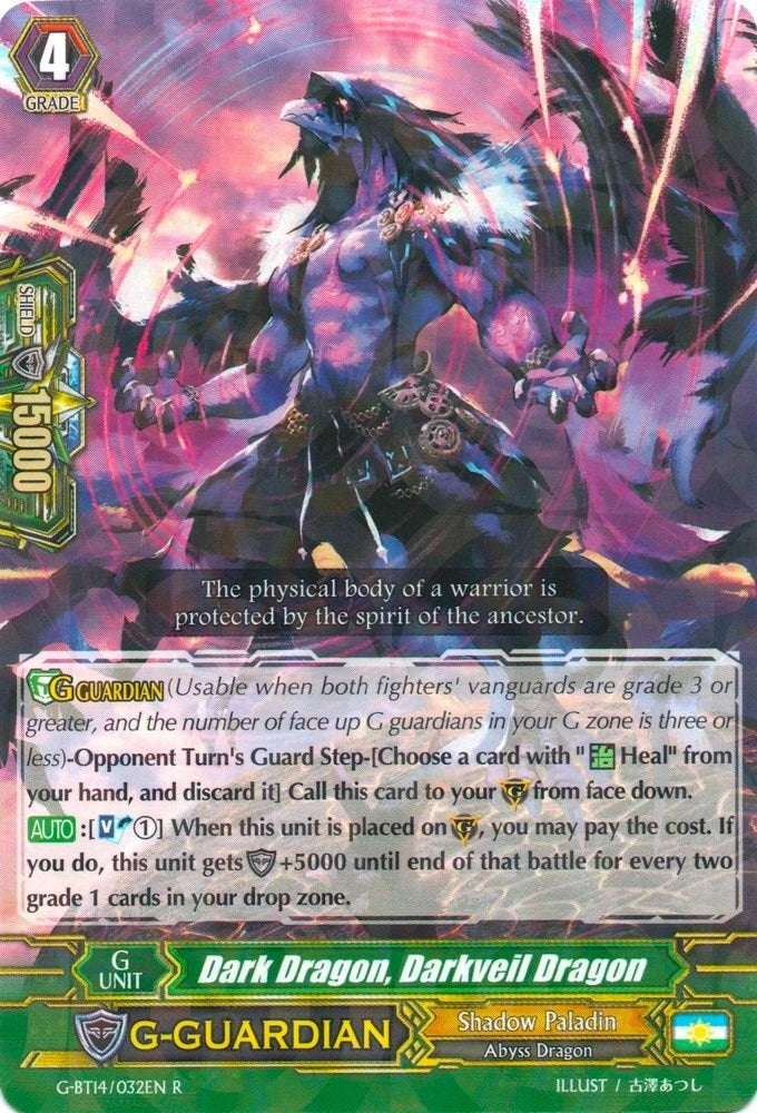 Image for Dark Dragon, Darkveil Dragon (G-BT14: Divine Dragon Apocrypha) (G-BT14/032EN) - Cardfight Vanguard