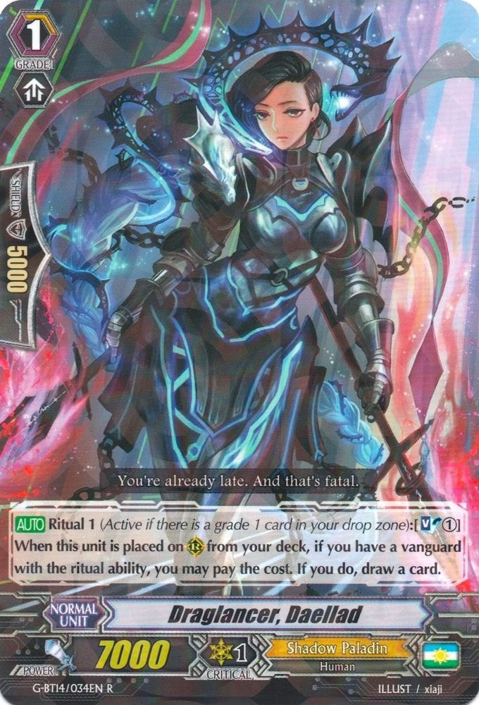 Image for Draglancer, Daellad (G-BT14: Divine Dragon Apocrypha) (G-BT14/034EN) - Cardfight Vanguard