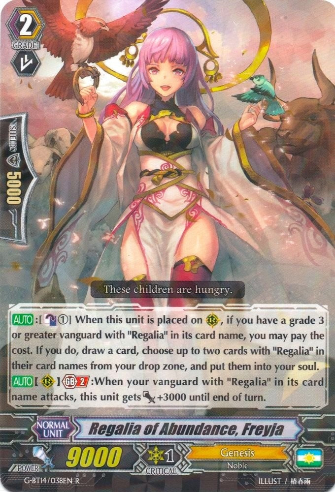 Image for Regalia of Abundance, Freyja (G-BT14: Divine Dragon Apocrypha) (G-BT14/038EN) - Cardfight Vanguard