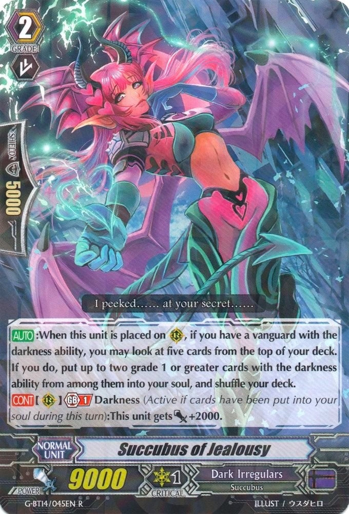 Image for Succubus of Jealousy (G-BT14: Divine Dragon Apocrypha) (G-BT14/045EN) - Cardfight Vanguard