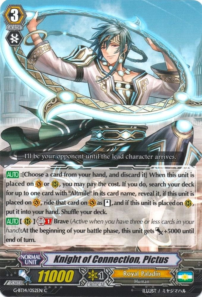 Image for Knight of Connection, Pictus (G-BT14: Divine Dragon Apocrypha) (G-BT14/052EN) - Cardfight Vanguard