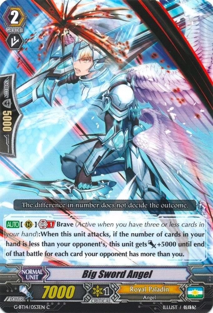 Image for Big Sword Angel (G-BT14: Divine Dragon Apocrypha) (G-BT14/053EN) - Cardfight Vanguard