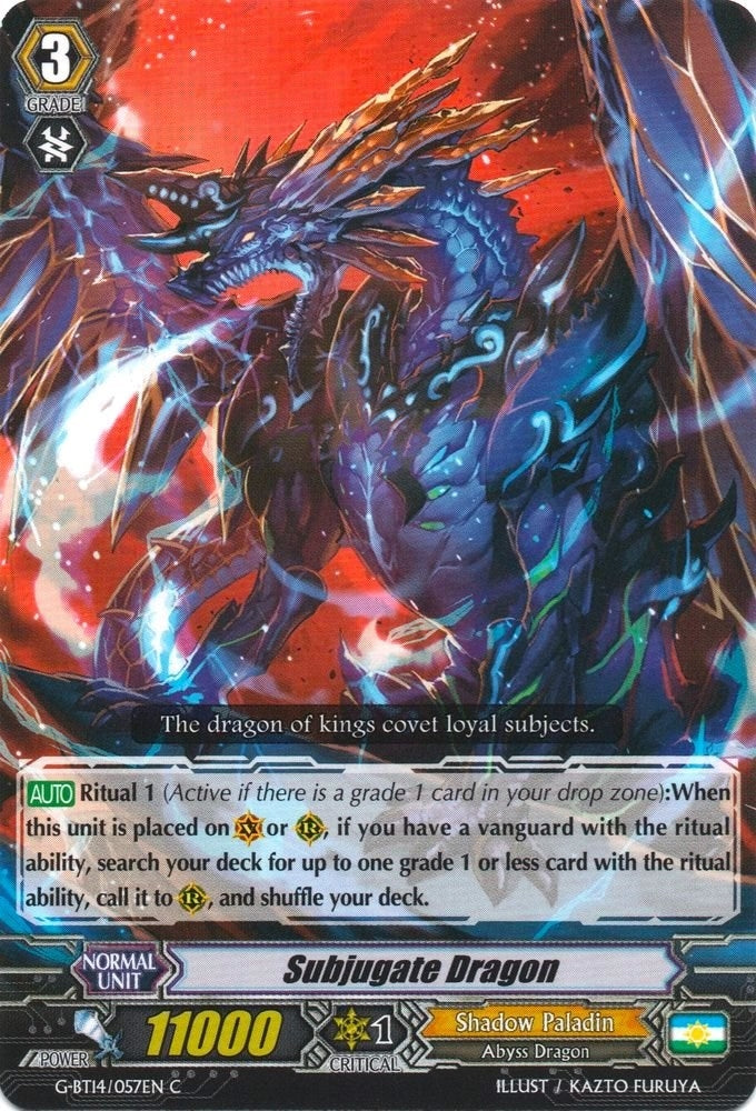 Image for Subjugate Dragon (G-BT14: Divine Dragon Apocrypha) (G-BT14/057EN) - Cardfight Vanguard