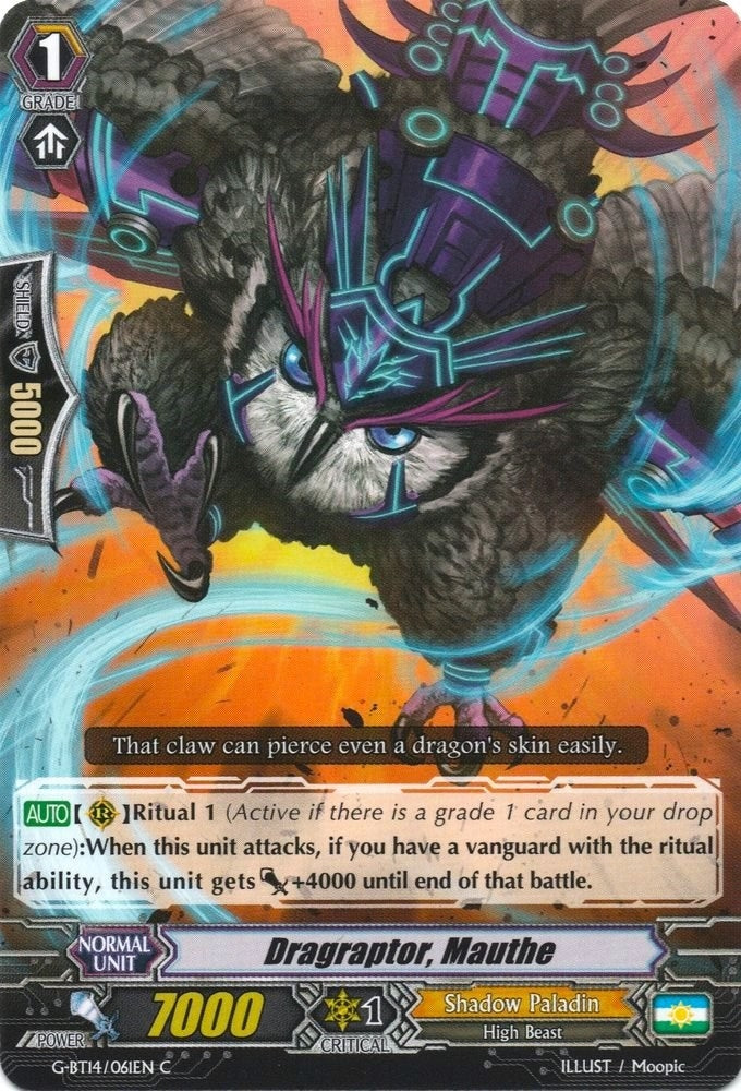 Image for Dragraptor, Mauthe (G-BT14: Divine Dragon Apocrypha) (G-BT14/061EN) - Cardfight Vanguard