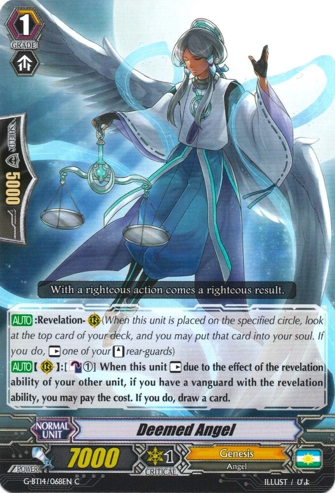 Image for Deemed Angel (G-BT14: Divine Dragon Apocrypha) (G-BT14/068EN) - Cardfight Vanguard