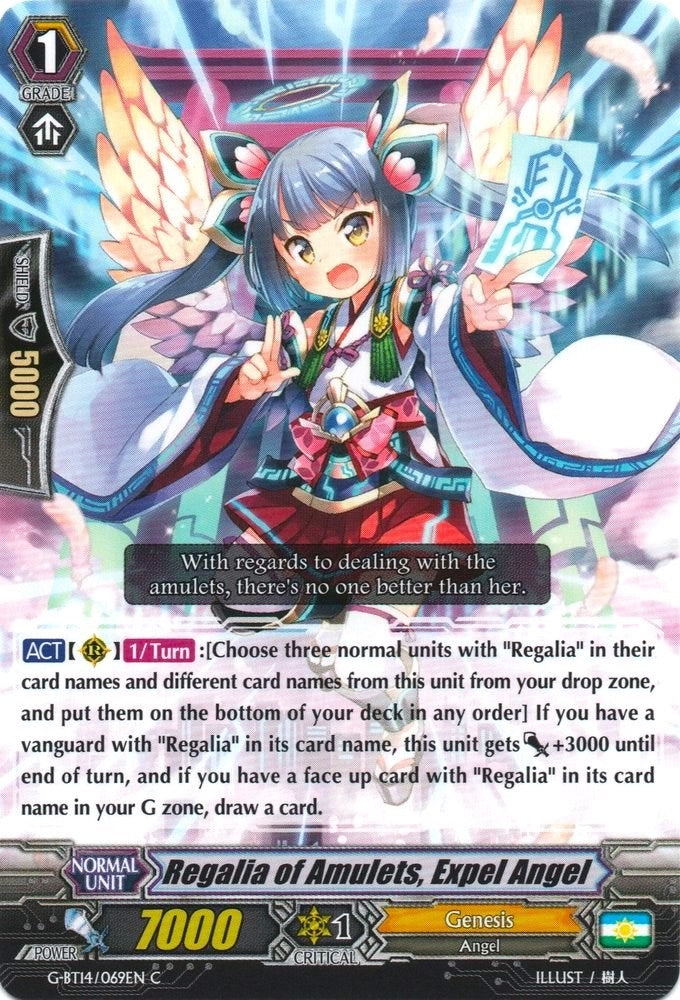 Image for Regalia of Amulets, Expel Angel (G-BT14: Divine Dragon Apocrypha) (G-BT14/069EN) - Cardfight Vanguard