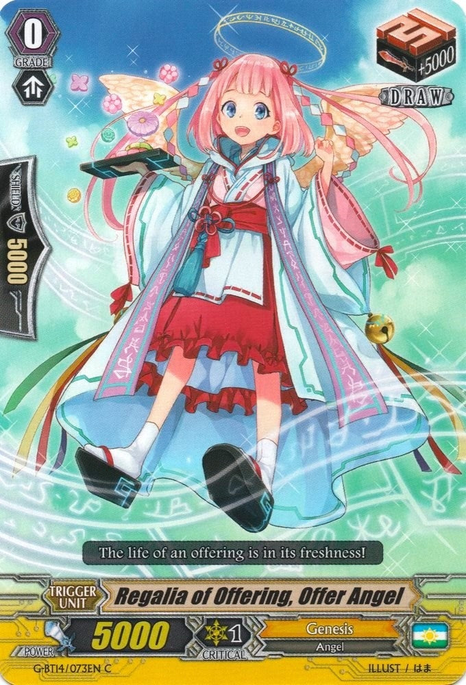 Image for Regalia of Offering, Offer Angel (G-BT14: Divine Dragon Apocrypha) (G-BT14/073EN) - Cardfight Vanguard