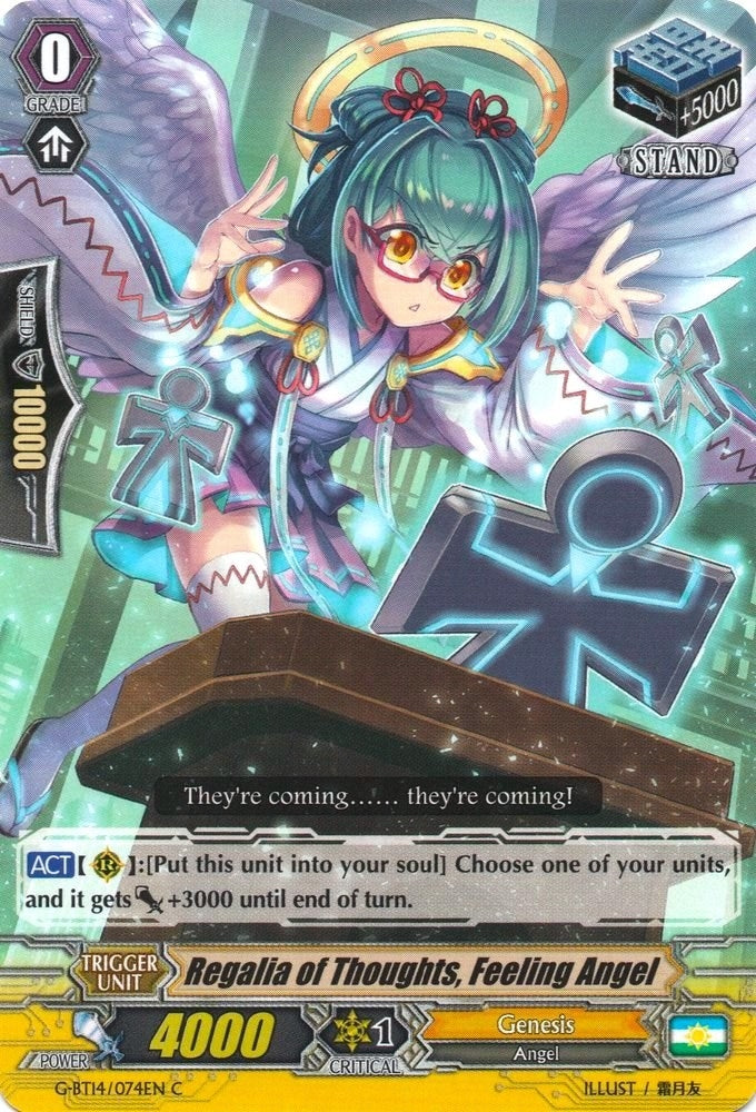 Image for Regalia of Thoughts, Feeling Angel (G-BT14: Divine Dragon Apocrypha) (G-BT14/074EN) - Cardfight Vanguard