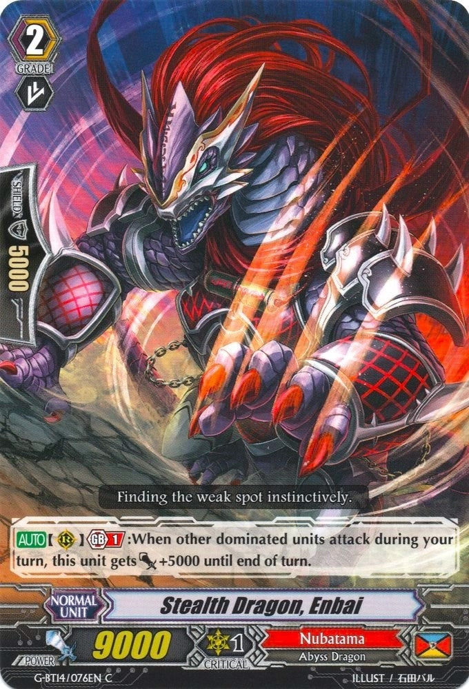Image for Stealth Dragon, Enbai (G-BT14: Divine Dragon Apocrypha) (G-BT14/076EN) - Cardfight Vanguard