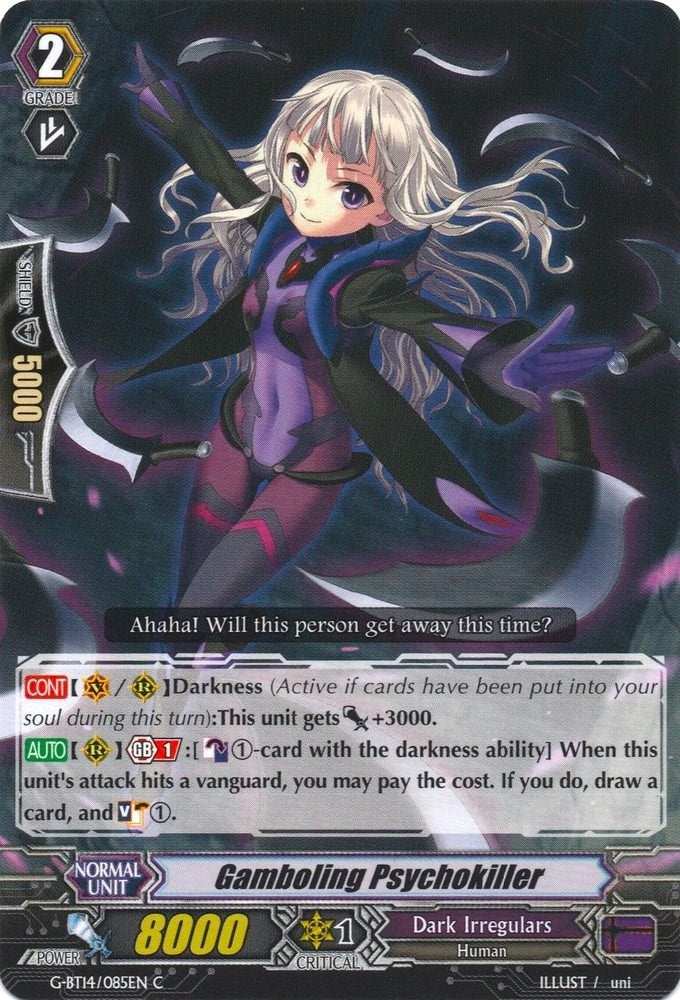 Image for Gamboling Psychokiller (G-BT14: Divine Dragon Apocrypha) (G-BT14/085EN) - Cardfight Vanguard