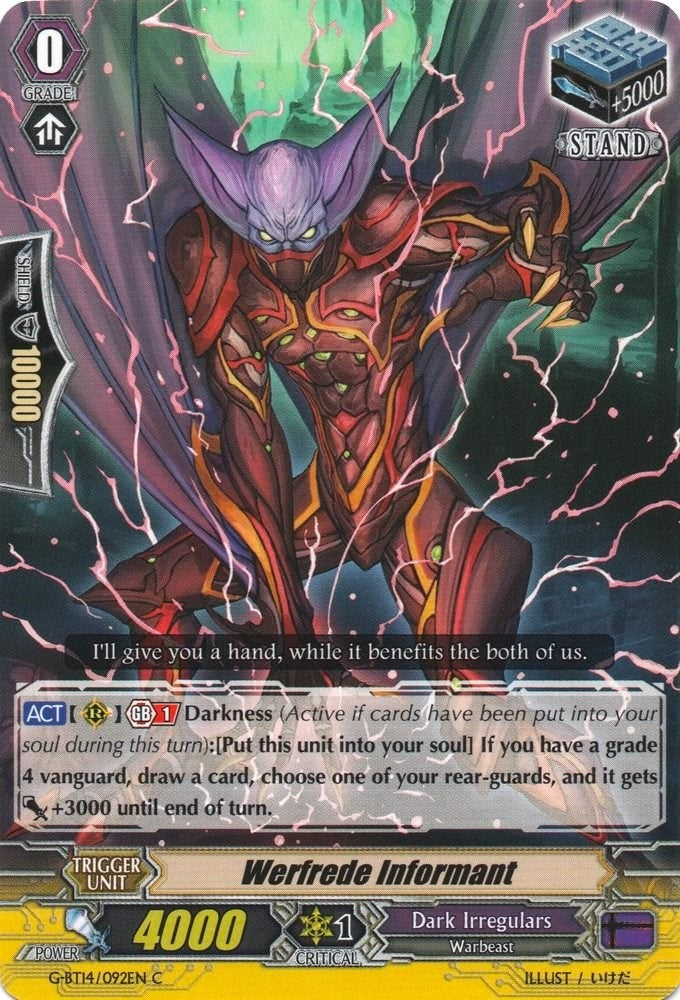 Image for Werfrede Informant (G-BT14: Divine Dragon Apocrypha) (G-BT14/092EN) - Cardfight Vanguard