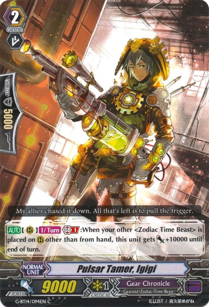 Image for Pulsar Tamer, Igigi (G-BT14: Divine Dragon Apocrypha) (G-BT14/094EN) - Cardfight Vanguard