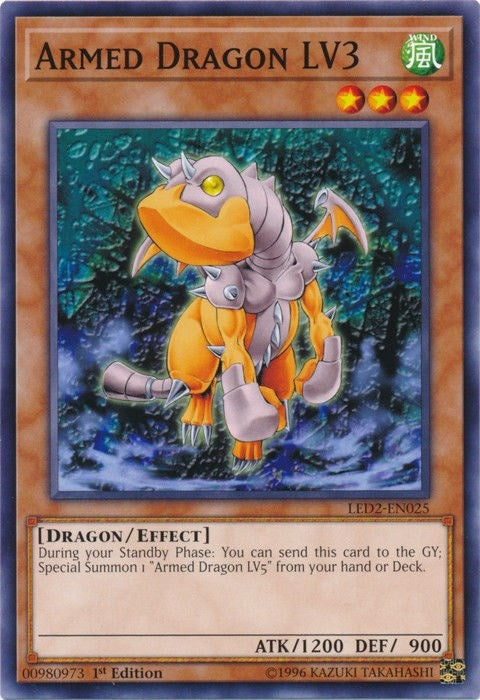 Image for Armed Dragon LV3 (Legendary Duelists: Ancient Millennium) (LED2-EN025) - YuGiOh