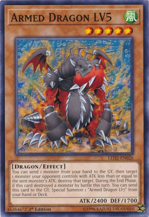 Image for Armed Dragon LV5 (Legendary Duelists: Ancient Millennium) (LED2-EN026) - YuGiOh