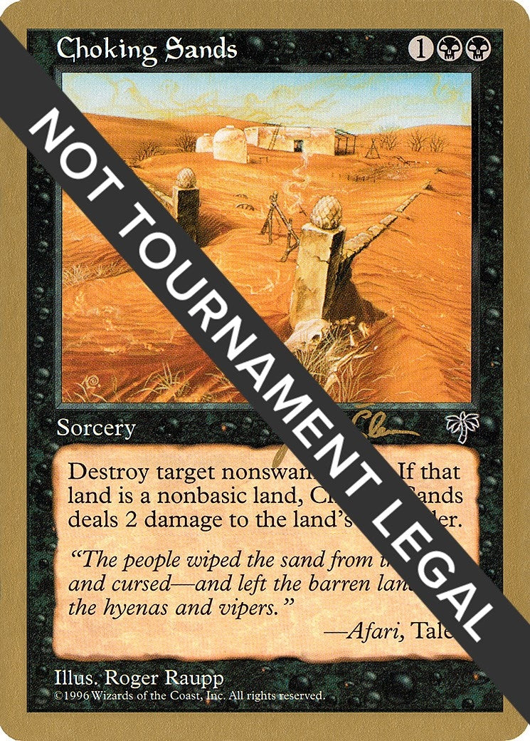 Image for Choking Sands - 1997 Jakub Slemr (MIR) (World Championship Decks) - Magic: The Gathering