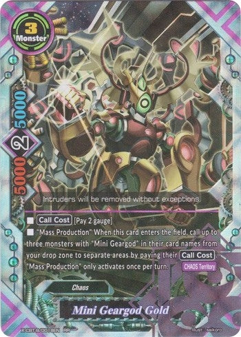 Image for Mini Geargod Gold (Driven to Disorder) (X-CBT-B/0018EN) - Future Card BuddyFight