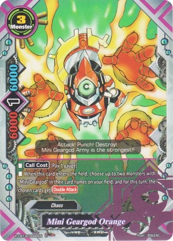 Image for Mini Geargod Orange (Driven to Disorder) (X-CBT-B/0066EN) - Future Card BuddyFight