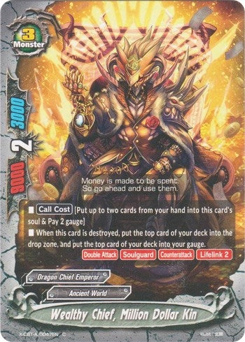 Image for Wealthy Chief, Million Dollar Kin (Driven to Disorder) (X-CBT-A/0047EN) - Future Card BuddyFight