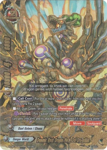 Image for Demonic Rock Dragon Mech, Dol Dra-gollum (Driven to Disorder) (X-CBT-B/0077EN) - Future Card BuddyFight