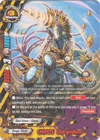 Image for CHAOS Uni-gollum (Driven to Disorder) (X-CBT-B/0042EN) - Future Card BuddyFight