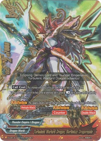 Image for Turbulent Warlord Dragon, Barlbatzz Dragoroyale (Driven to Disorder) (X-CBT-A/0067EN) - Future Card BuddyFight