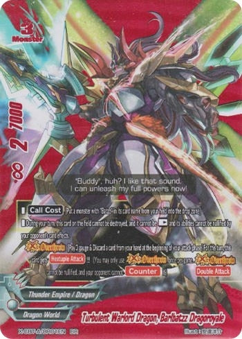 Image for Turbulent Warlord Dragon, Barlbatzz Dragoroyale (BR) (Driven to Disorder) (X-CBT-A/BR01EN) - Future Card BuddyFight