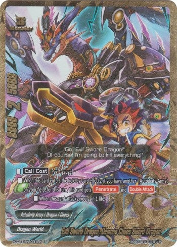 Image for Evil Sword Dragon, Demons Chaos Sword Dragon (SP) (Driven to Disorder) (X-CBT-B/S001EN) - Future Card BuddyFight