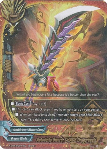 Image for Autodeity Sword, CHAOS Dragoroyale (Driven to Disorder) (X-CBT-B/0071EN) - Future Card BuddyFight