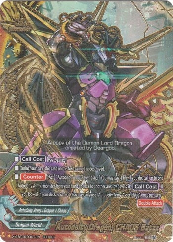 Image for Autodeity Dragon, CHAOS Batzz (Driven to Disorder) (X-CBT-B/0067EN) - Future Card BuddyFight