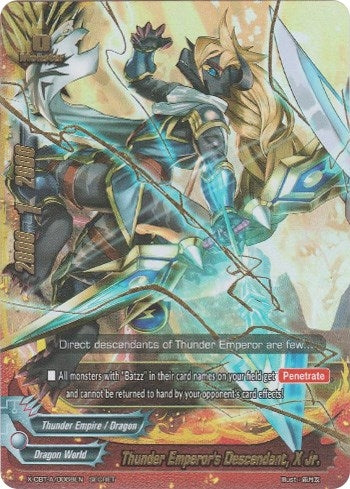 Image for Thunder Emperor's Descendant, X Jr. (Driven to Disorder) (X-CBT-A/0068EN) - Future Card BuddyFight