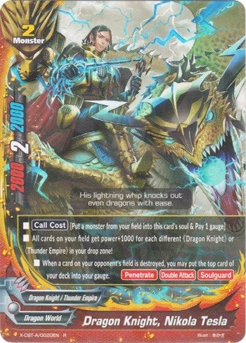 Image for Dragon Knight, Nikola Tesla (Driven to Disorder) (X-CBT-A/0020EN) - Future Card BuddyFight