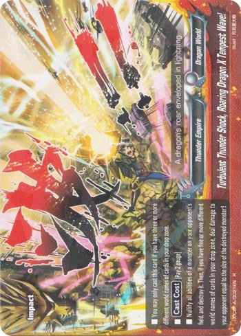 Image for Turbulent Thunder Shock, Roaring Dragon X Tempest Wave! (Driven to Disorder) (X-CBT-A/0021EN) - Future Card BuddyFight