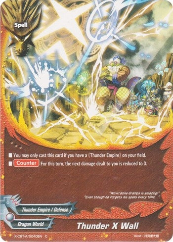 Image for Thunder X Wall (Driven to Disorder) (X-CBT-A/0040EN) - Future Card BuddyFight