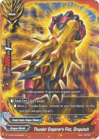 Image for Thunder Emperor's Fist, Drapunch (Driven to Disorder) (X-CBT-A/0044EN) - Future Card BuddyFight