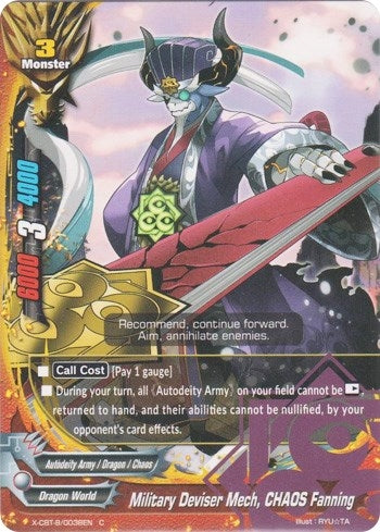 Image for Military Deviser Mech, CHAOS Fanning (Driven to Disorder) (X-CBT-B/0038EN) - Future Card BuddyFight