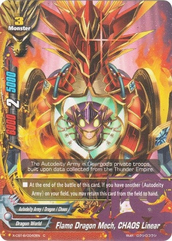 Image for Flame Dragon Mech, CHAOS Linear (Driven to Disorder) (X-CBT-B/0040EN) - Future Card BuddyFight