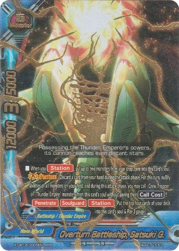 Image for Overturn Battleship, Satsuki G. (Driven to Disorder) (X-CBT-A/0005EN) - Future Card BuddyFight