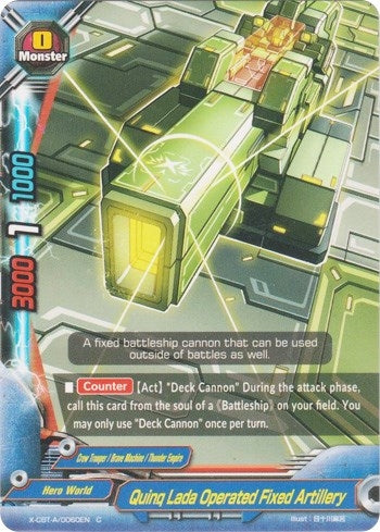 Image for Quinq Lada Operated Fixed Artillery (Driven to Disorder) (X-CBT-A/0060EN) - Future Card BuddyFight